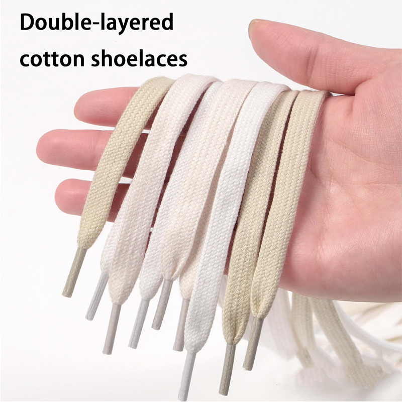 Flat Cotton Shoelaces, Double- - Lace Replacement Flat recensie en prijs