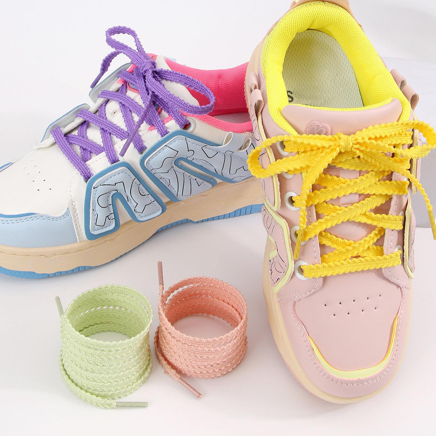 120cm Fancy Lace Shoelaces Cut - Lace Replacement Flat recensie en prijs